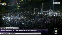 EN VIVO desde Chile - Manifestaciones en Santiago luego de la jornada de referéndum