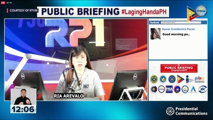 Laging Handa public briefing on COVID-19 in the Philippines | Tuesday, October 27