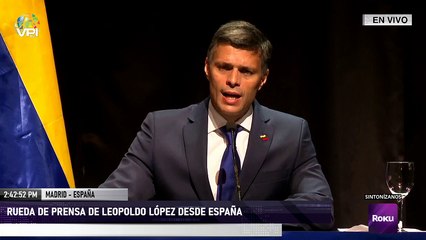 En Vivo desde Madrid - Rueda de prensa de Leopoldo López desde España