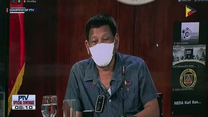 President Duterte in NDRRMC briefing after #RollyPH