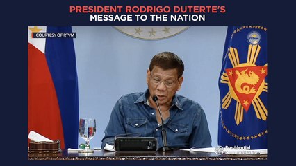 President Duterte's recorded message to the nation | Wednesday, May 26