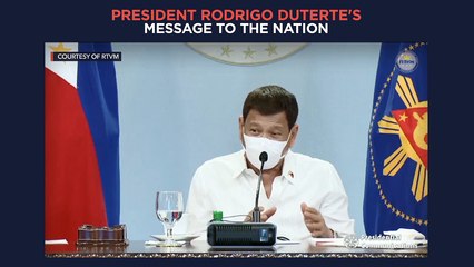 President Duterte's recorded message to the nation | Monday, May 31
