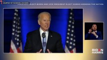US President-elect Joe Biden's victory speech