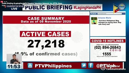 Laging Handa public briefing | Monday, November 9