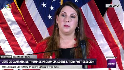 En Vivo desde Washington - Equipo de campaña de Trump se pronuncia sobre litigio post elección