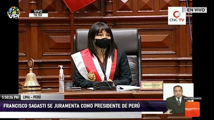 En Vivo desde Lima - Francisco Sagasti se juramenta como Presidente de Perú