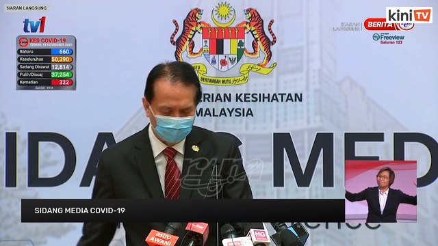 LIVE: Covid-19 situation update by Health DG Dr Noor Hisham Abdullah