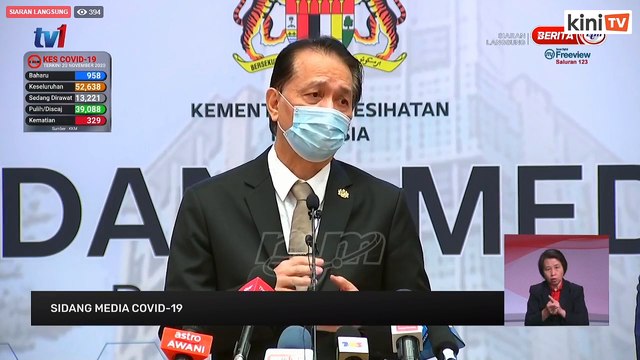 LIVE: Covid-19 situation update by Health DG Dr Noor Hisham Abdullah