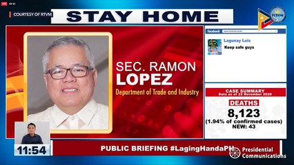 Laging Handa public briefing | Monday, November 23