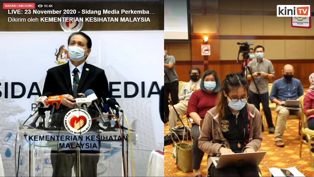 LIVE: Covid-19 situation update by Health DG Dr Noor Hisham Abdullah