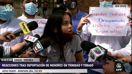 En Vivo - Reacciones tras deportación de menores por parte de Trinidad y Tobago