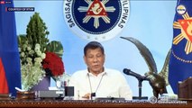 President Duterte's recorded message announcing quarantine classifications for December