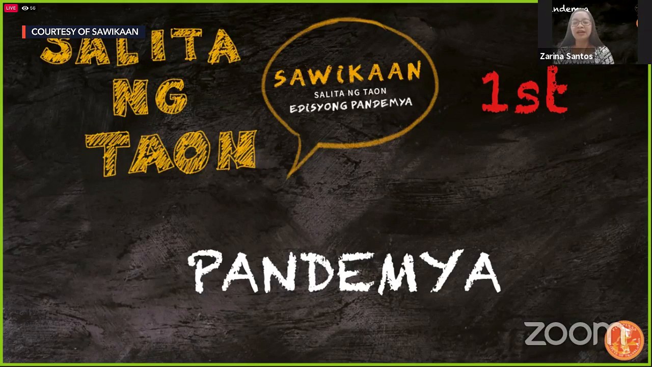 Sawikaan 2020: Salita ng Taon