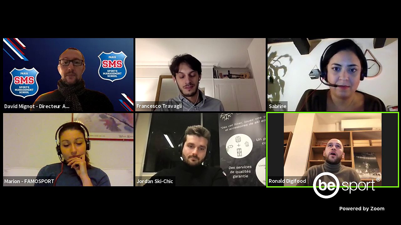 SMS- Webinaire : L'entrepreneuriat dans le sport