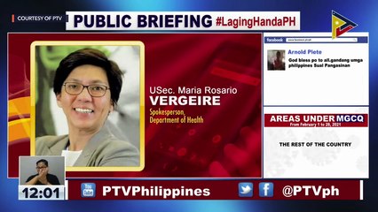 Laging Handa public briefing | Saturday, January 30