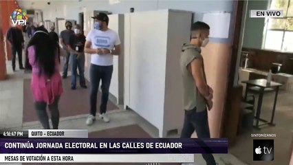 En Vivo desde Quito - Continúa jornada electoral en las calles de Ecuador