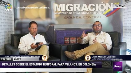 En Vivo - Detalles sobre el estatuto temporal para venezolanos en colombia