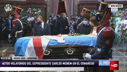 En Vivo desde Argentina - Actos velatorios del expresidente Carlos Menem en el Congreso Nacional