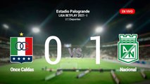 Once Caldas vs Nacional EN VIVO ONLINE: Liga BetPlay 2021-I