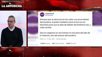 Nueva jornada de protestas contra el encarcelamiento del delincuente Pablo Hasél