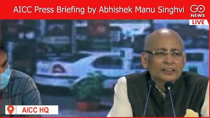 AICC Press Briefing by Abhishek Manu Singhvi at AICC HQ