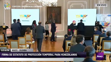 En Vivo - Colombia firma el decreto de estatuto temporal para venezolanos