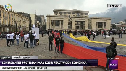 En Vivo desde Colombia - Comerciantes protestan para exigir reactivación económica