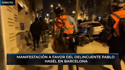 Siga en directo la manifestación en apoyo al delincuente Pablo Hasél