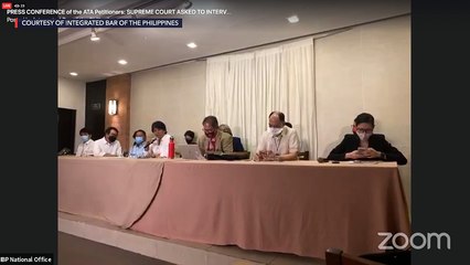 Anti-terror law petitioners hold a press conference