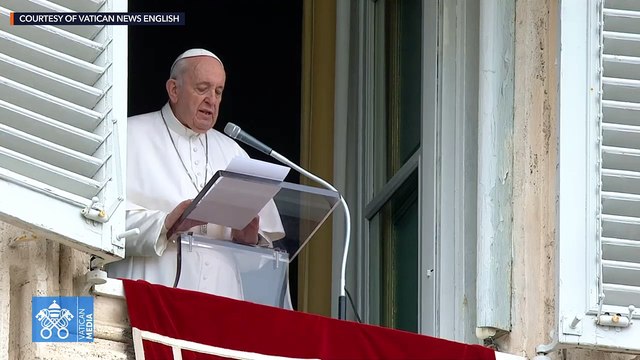 Pope Francis leads Angelus after Mass for Filipinos