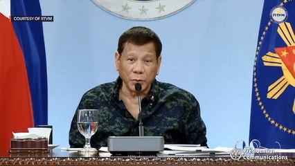 President Rodrigo Duterte's recorded message to the nation on Wednesday, March 24