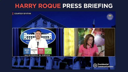 Harry Roque press briefing for Monday, March 29