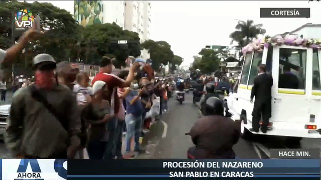 Recorrido del Nazareno de San Pablo por las calles de Caracas - Ahora