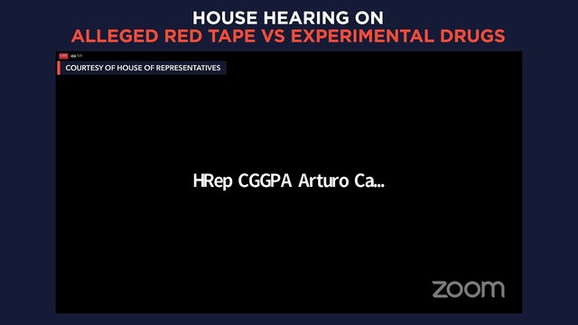 House hearing on the alleged red tape vs experimental drugs