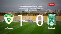 La Equidad vs Atlético Nacional EN VIVO ONLINE: Liga BetPlay 2021 - Cuartos de final - Ida