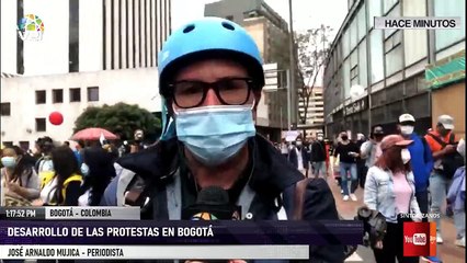 Desde Colombia - Desarrollo de las protestas en Bogotá
