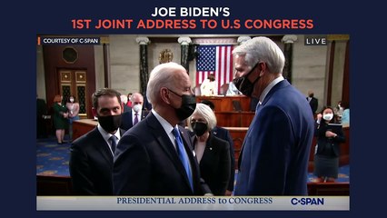 US President Joe Biden's first joint address to Congress