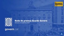 EN DIRECTE | Pere Aragonès i Meritxell Budó informen dels acords de Govern