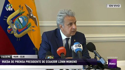 Rueda de prensa Pdte. de Ecuador Lenin Moreno