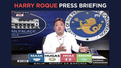 Harry Roque press briefing for Monday, May 10