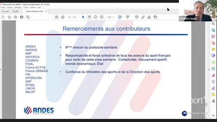 ANDES : Les modalités pratiques de reprise des activités sportives