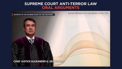 Supreme Court anti-terror law oral arguments Day 9 |  Monday, May 17