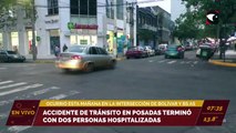 Accidente de tránsito en Posadas terminó con dos personas hospitalizadas