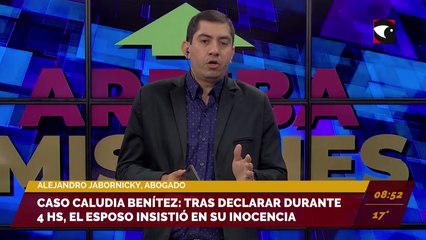 #Posadas | Caso Claudia Benítez: el marido decidió declarar y se considera inocente