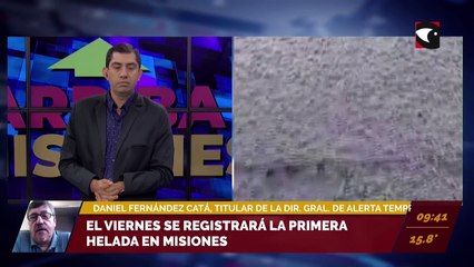 El viernes se registrará la primera helada en Misiones