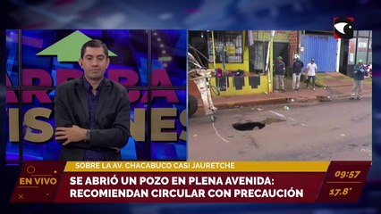 #Posadas #Tránsito | Se abrió un pozo sobre avenida Chacabuco casi Jauretche: circular con precaución