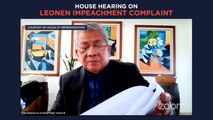 House hearing on Leonen impeachment complaint