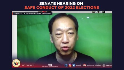 Senate hearing on safe conduct of 2022 elections