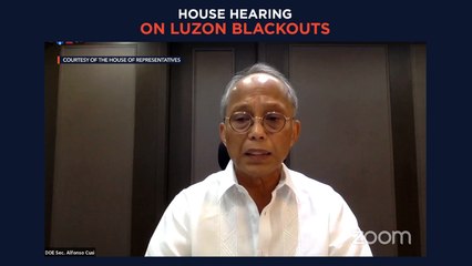 House hearing on Luzon blackouts
