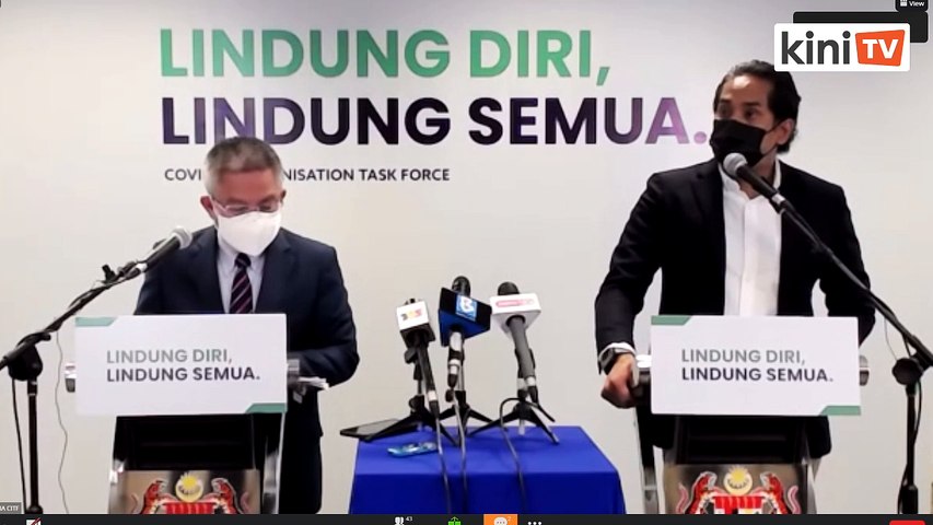 LIVE: National Covid-19 Immunisation Programme weekly briefing with Khairy & Dr Adham Baba